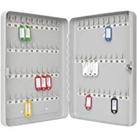 Wedo 10256537X Armario para Llaves- Acero- Gris Luminoso- 28 x 6 x 37 cm